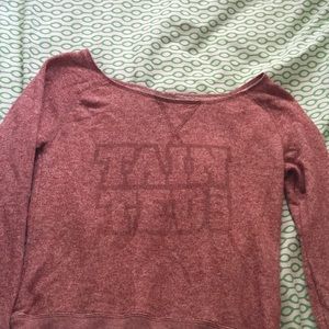 PINK/ VS off the shoulder sweater